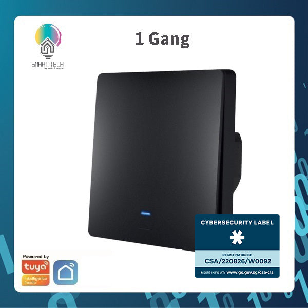 SMART TECH® Smart Switch Tuya Wifi BLE No Neutral Wire, Capacitor Needed Smart Life Alexa and Google Assistance