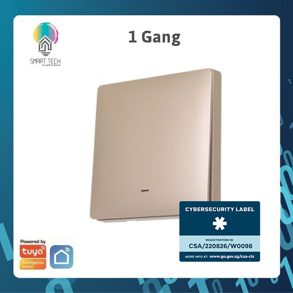 SMART TECH® Smart Switch Tuya Wifi BLE No Neutral Wire, Capacitor Needed Smart Life Alexa and Google Assistance