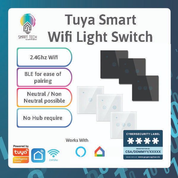 SMART TECH® Tuya Smart Light Switch
