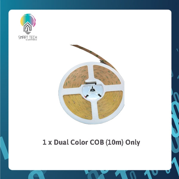 SMART TECH® Tuya Smart COB LED strip light Dual Color Warm White and Cool White  cove wardrobe light ambient