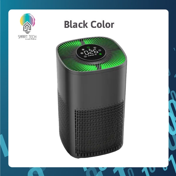SMART TECH® Tuya Smart Air Purifier Active Carbon HEPA-13 App remote control with white noise lullaby