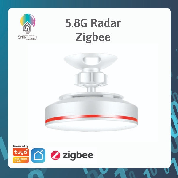 SMART TECH® Tuya Smart MM Wave Human Presence Detector Tuya / Smartlife WiFi 2.4Ghz /Zigbee 5.8G