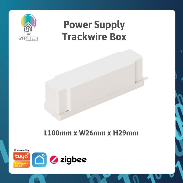 SMART TECH® White Tuya Smart Zigbee Magnetic Track Light System 48VDC track and Rail Modular Smartlife LED Dimmable