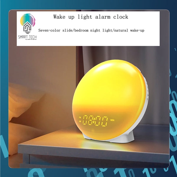 SMART TECH® Tuya WiFi Radio Clock with Night light , Nature sound, Radio FM function and 1 USB out for mobile charge