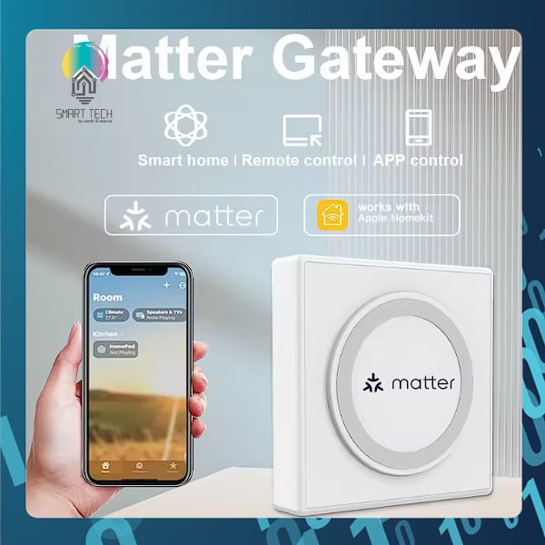 🇸🇬 SMART TECH® Tuya Matter WiFi 2.4Ghz Wired USB C Zigbee Gateway