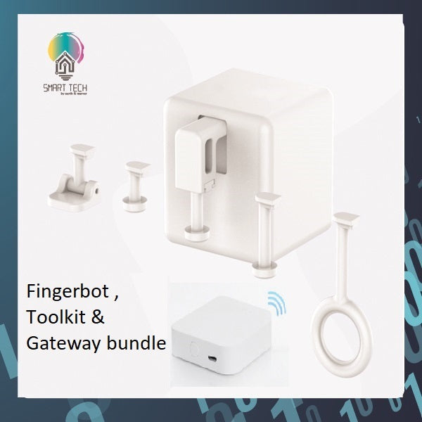 SMART TECH® Tuya Smart Bluetooth Fingerbot Switch Bot Button Pusher Smart Life App Voice Control Support Google
