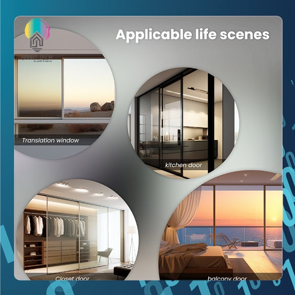 🇸🇬 SMART TECH® Tuya Smart Zigbee Window or Door Slider, Tuya Smartlife, Battery powered and Solar charged, Alexa Google