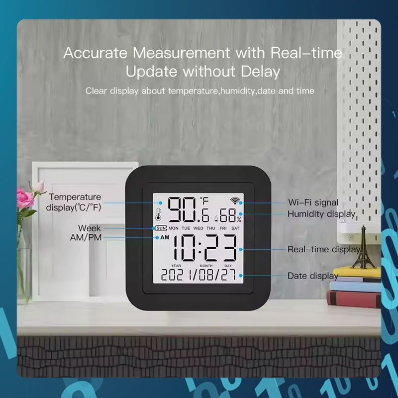 SMART TECH® WiFi Tuya Smart IR Remote Control Temperature Humidity Sensor