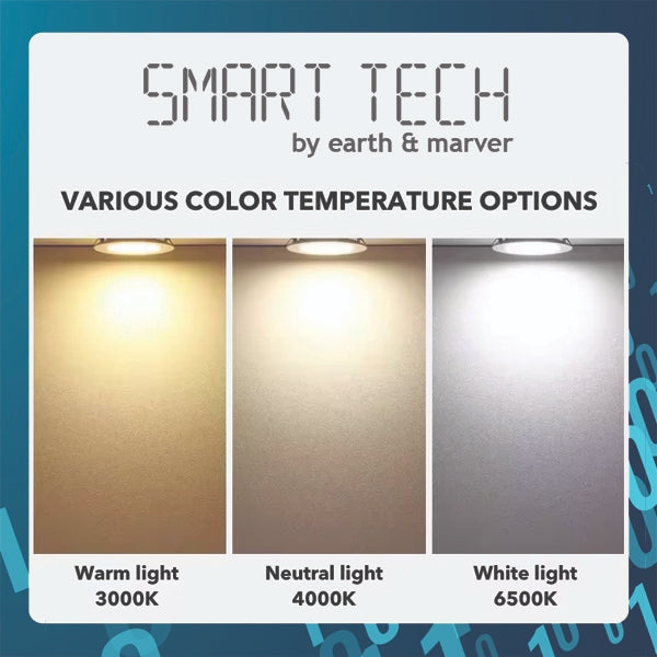 SMART TECH® Tuya Smart WiFi / Zigbee Square Downlight 9W RGB Cool White and Warm White