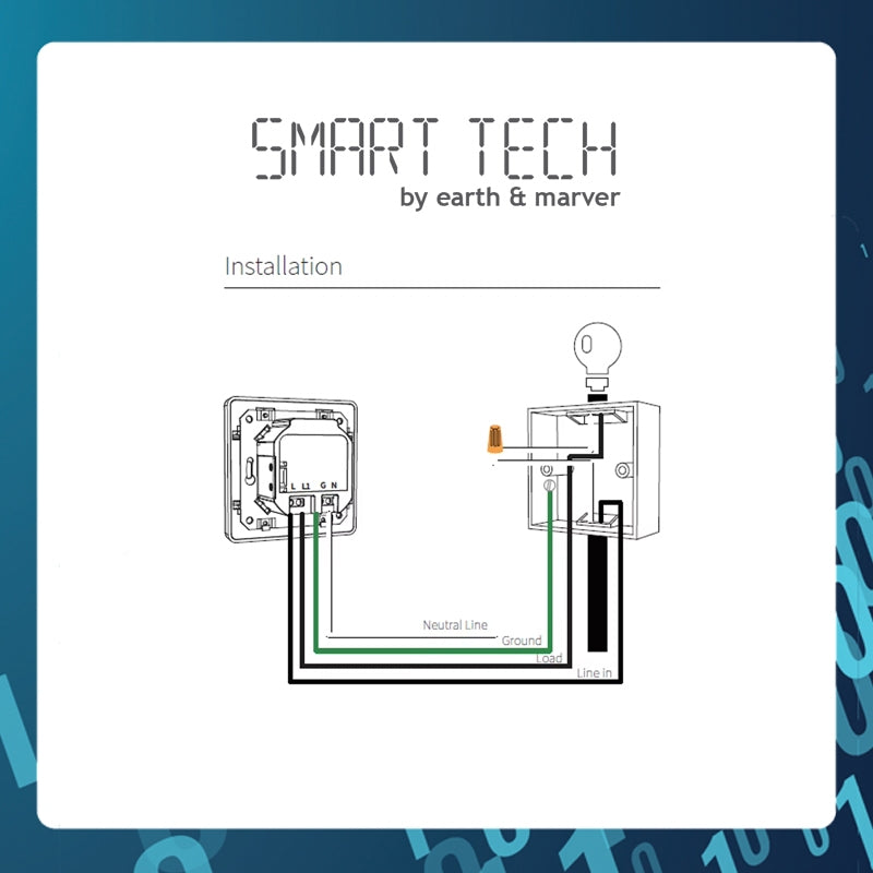SMART TECH® Tuya Smart Dimmer Smart Touch Light Dimmer Switch