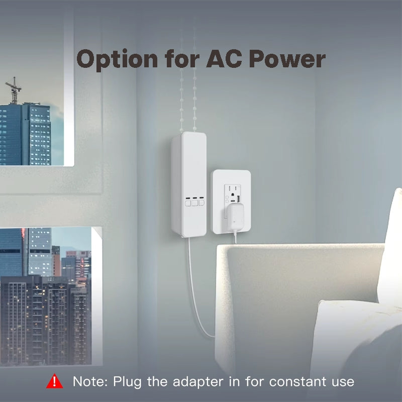 SMART TECH® Tuya Smart Roller Blind motor and remote with or without backup battery AC wall power