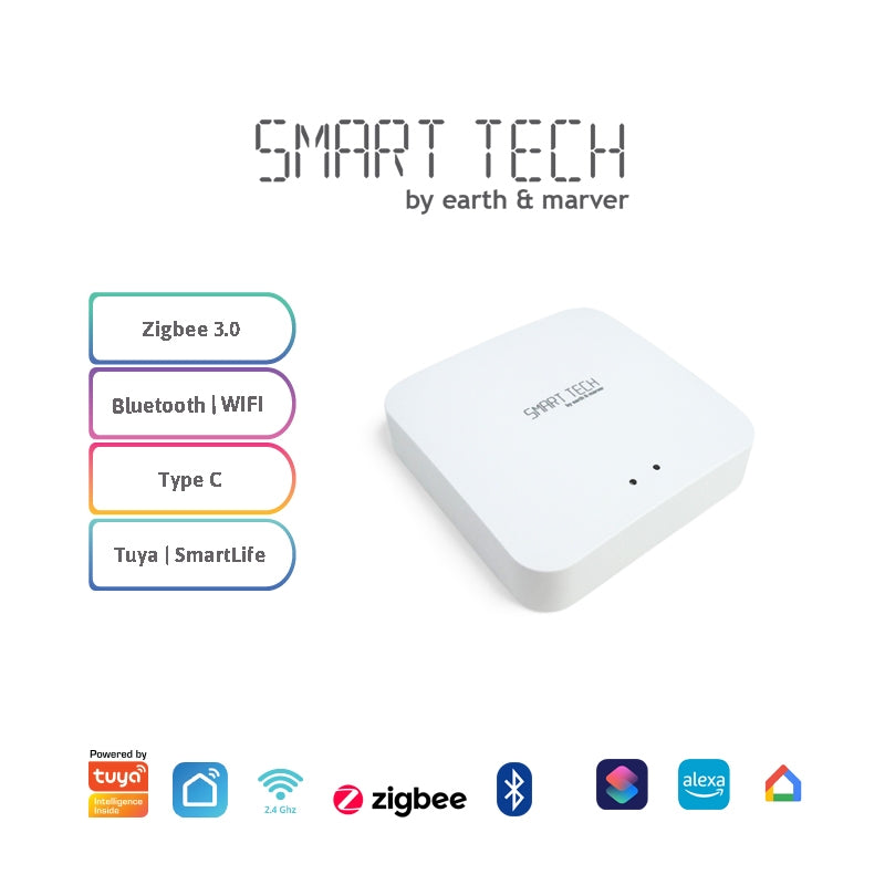 SMART TECH®  Tuya Smart Life Zigbee + Bluetooth Gateway Hub / Multi-Mode Gateway