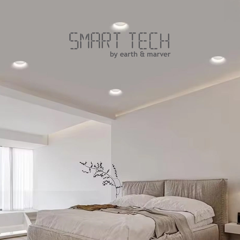 Smart Tech Tuya Recessed LED 7W Gypsum Downlight Borderless Zigbee Spotlight Anti-Glare Smart Downlight Diameter130mm