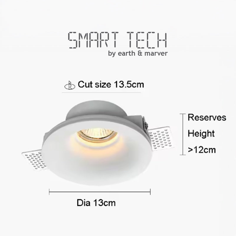 Smart Tech Tuya Recessed LED 7W Gypsum Downlight Borderless Zigbee Spotlight Anti-Glare Smart Downlight Diameter130mm