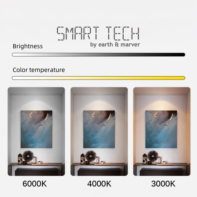 Smart Tech Tuya Recessed LED 7W Gypsum Downlight Borderless Zigbee Spotlight Anti-Glare Smart Downlight Diameter130mm