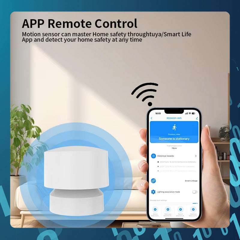 Smart Tech Zigbee Radar Millimeter Wave Human Presence Sensor | Motion Detector with Light Sensor