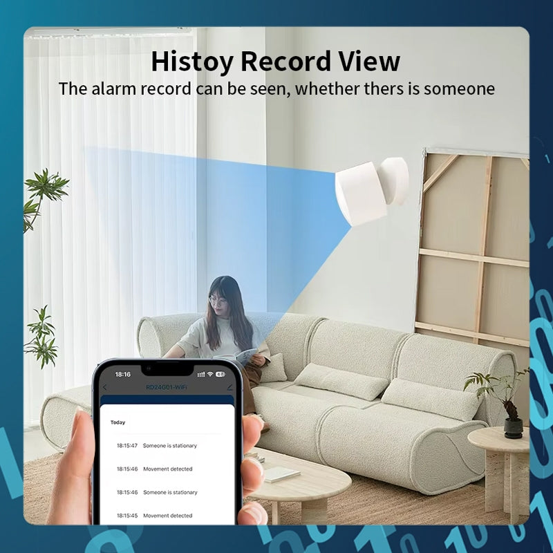 Smart Tech Zigbee Radar Millimeter Wave Human Presence Sensor | Motion Detector with Light Sensor